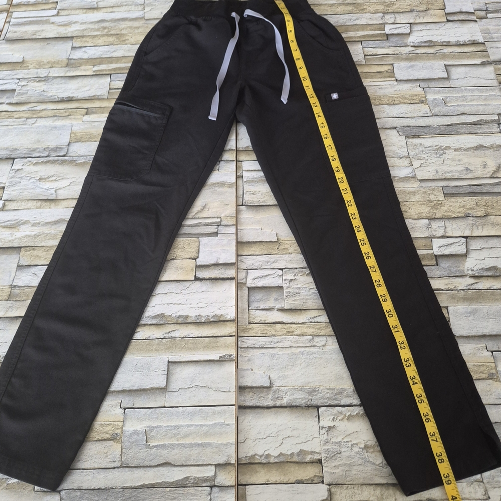 ​FIGS HW Yola High Waisted Cargo Scrub Pants Women's Black XS Regular - Picture 4 of 13